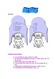 English Worksheet: object pronouns