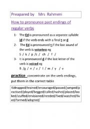 English worksheet: pronunciation 