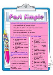 English Worksheet: Past Simple