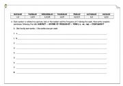 English Worksheet: EXERCISES