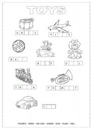 English Worksheet: Toys