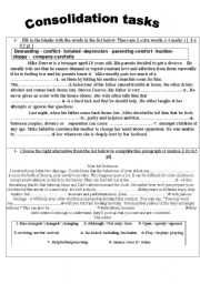 English Worksheet: various language activties 3rd form secondary 