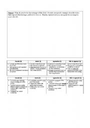 English worksheet: constructed response