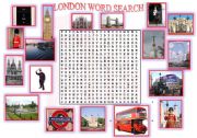 English Worksheet: london word search 2