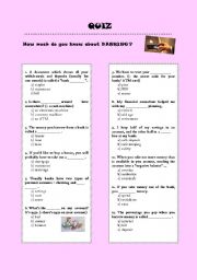 English Worksheet: Bank Quiz