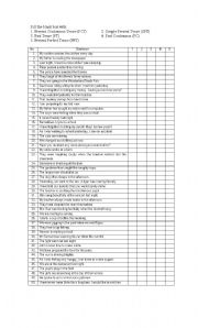 English Worksheet: 5 Tenses Quiz