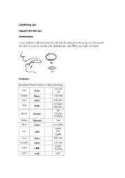 English worksheet: pronoucing- au