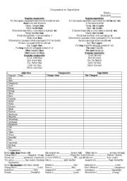 English Worksheet: Comparative vs Superlative