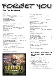 English Worksheet: Forget You by Cee Lo Green