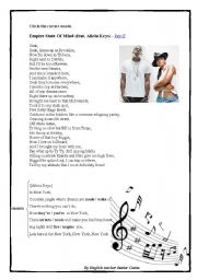 English Worksheet: Empire State Of Mind (feat. Alicia Keys) - Jay-Z