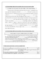 English Worksheet: LANGUAGE TASKS