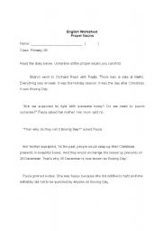 English worksheet: Proper Nouns