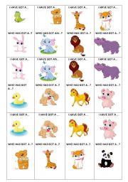 speaking cards  (2 sheets)