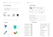 English worksheet: countries review
