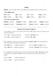 English Worksheet: Comparative and Superlative Adjectives