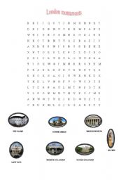 English worksheet: London monuments