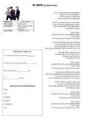 English Worksheet: 21 guns by Green Day