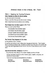 English worksheet: Childrens books for RST