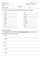 English Worksheet: Present Perfect Quiz