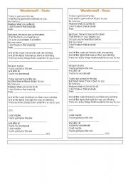 English worksheet: Wonderwall - Oasis