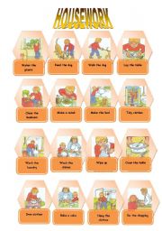 English Worksheet: HOUSEWORK