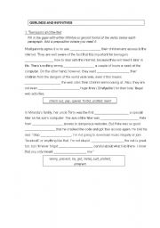 English Worksheet: gerunds and infinitives