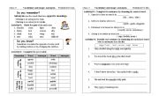 English worksheet: Antonyms