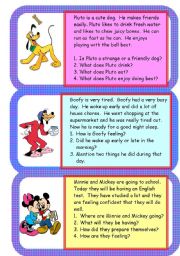 English Worksheet: Mini comprehensions