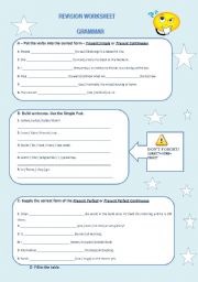 English Worksheet: Grammar Worksheet