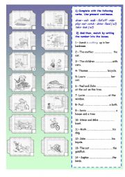 English Worksheet: Present continuous