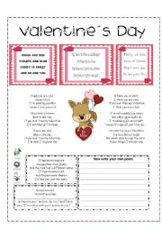 English Worksheet: Valentines Day Poems