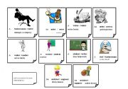 English worksheet: Profesions conversation cards