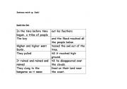 English Worksheet: Dunbi the Owl. Sentence match up activity
