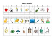 English Worksheet: English alphabet