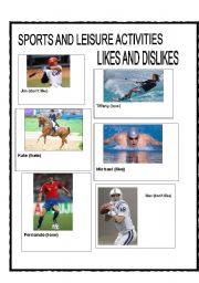 English worksheet: Leisure Activities