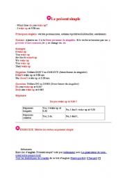 English Worksheet: The present simple