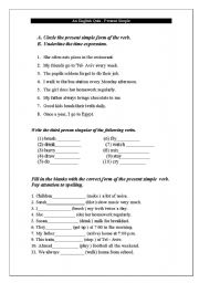 English Worksheet: Present Simple Quiz