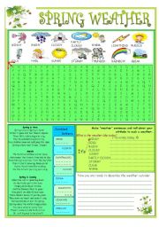 English Worksheet: Spring Weather