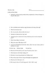 English Worksheet: Music Man
