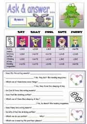 English Worksheet: ASK & ANSWER