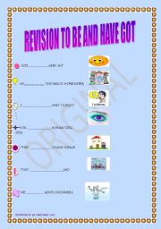 English worksheet: to be/have got