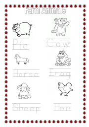 English Worksheet: Farm Animals