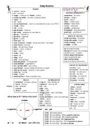 English Worksheet: Daily Routine - Vocabulary