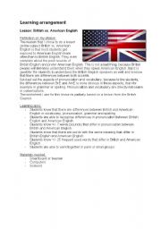 English Worksheet: British vs American English --> complete lesson-plan
