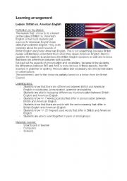 British vs American English --> complete lesson-plan