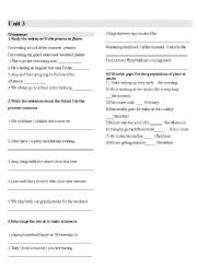 English worksheet: Test