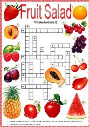 English Worksheet: Fruit salad