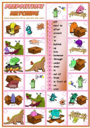 English Worksheet: Prepositions Practice - reading  grammar  3 tasks  2 pages  editable