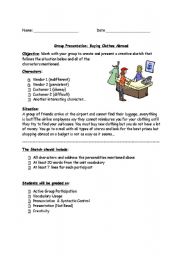 English Worksheet: clothing sketch