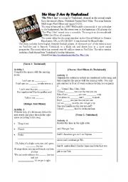English worksheet: The Way I are by Timbaland